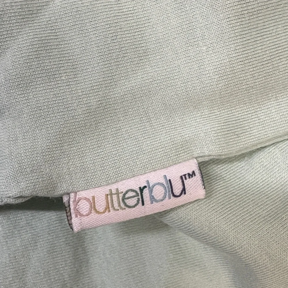 Butterblu Organic Cotton Long-Sleeve Crew Neck Tees Mint Gray White Size 24M - Picture 4 of 7